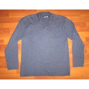 GUESS? Jeans Dark Blue Polo Sweater - Large